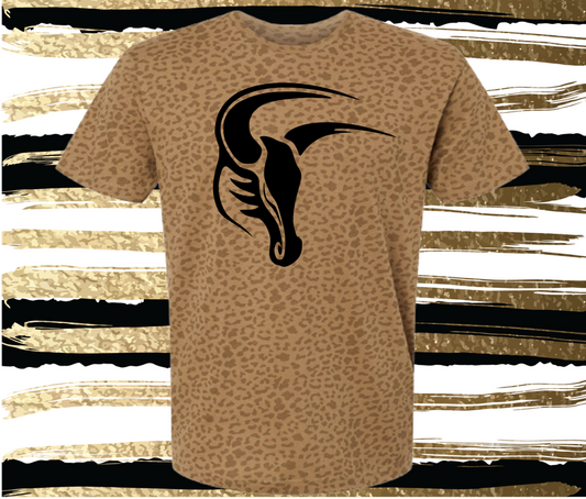 MSIS PTO- Maverick Brown Leopard Tee for Adults