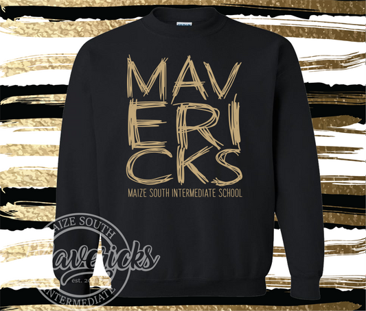 MSIS PTO- Mavericks Scribble, With or Without MSIS Black Sweatshirt for Youth and Adult
