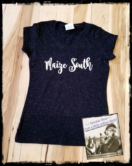 Maize South Custom Shirt for Kids, Glitter Short Sleeve