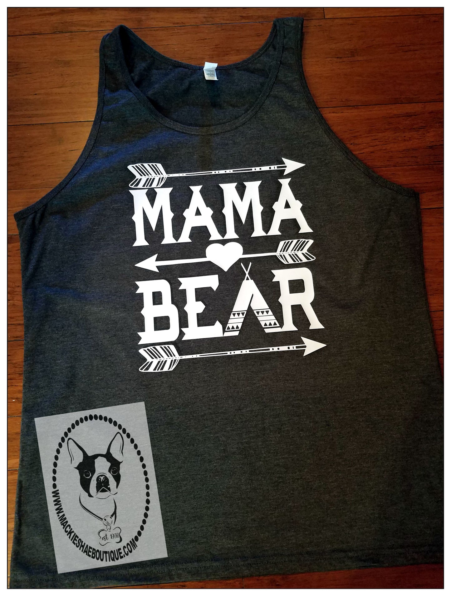 Mama Bear With Heart and Arrows Custom Shirt, Tank