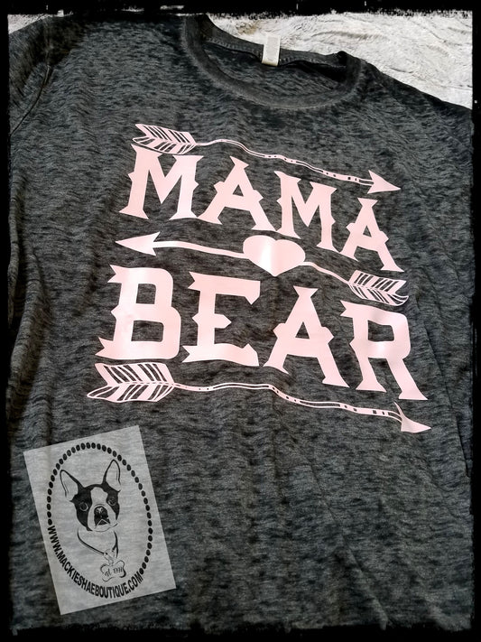 Mama Bear Arrows with Heart Custom Shirt, Short-Sleeve