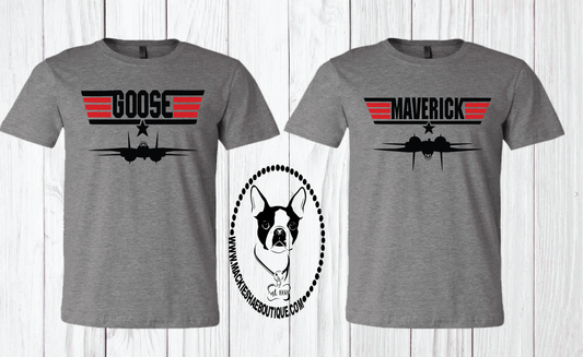 Top Gun (Goose and Maverick) Custom Shirt, Short Sleeve