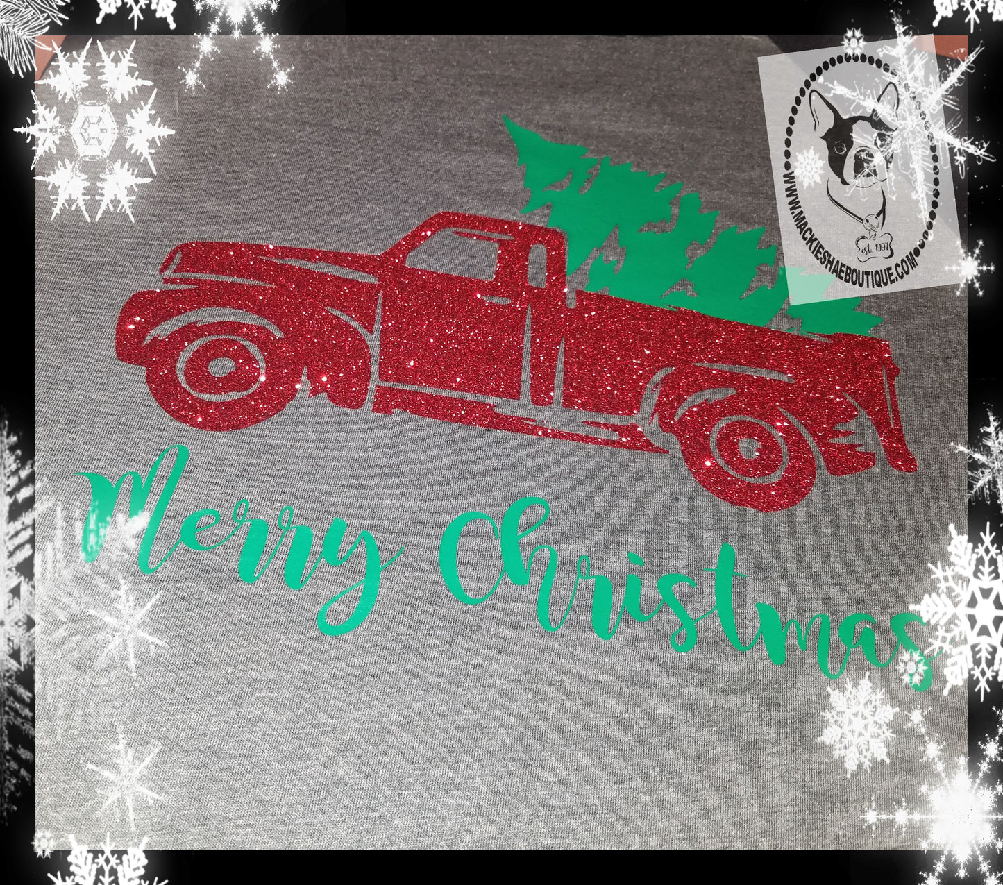 Merry Christmas Truck Custom Shirt, 3/4 Sleeve