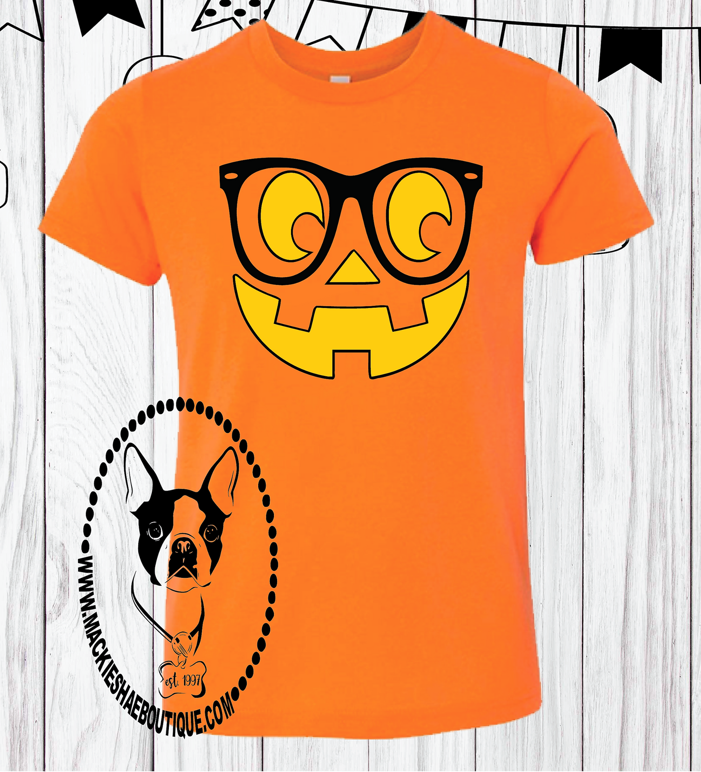 Nerdy Pumpkin Custom Shirt, Short Sleeve