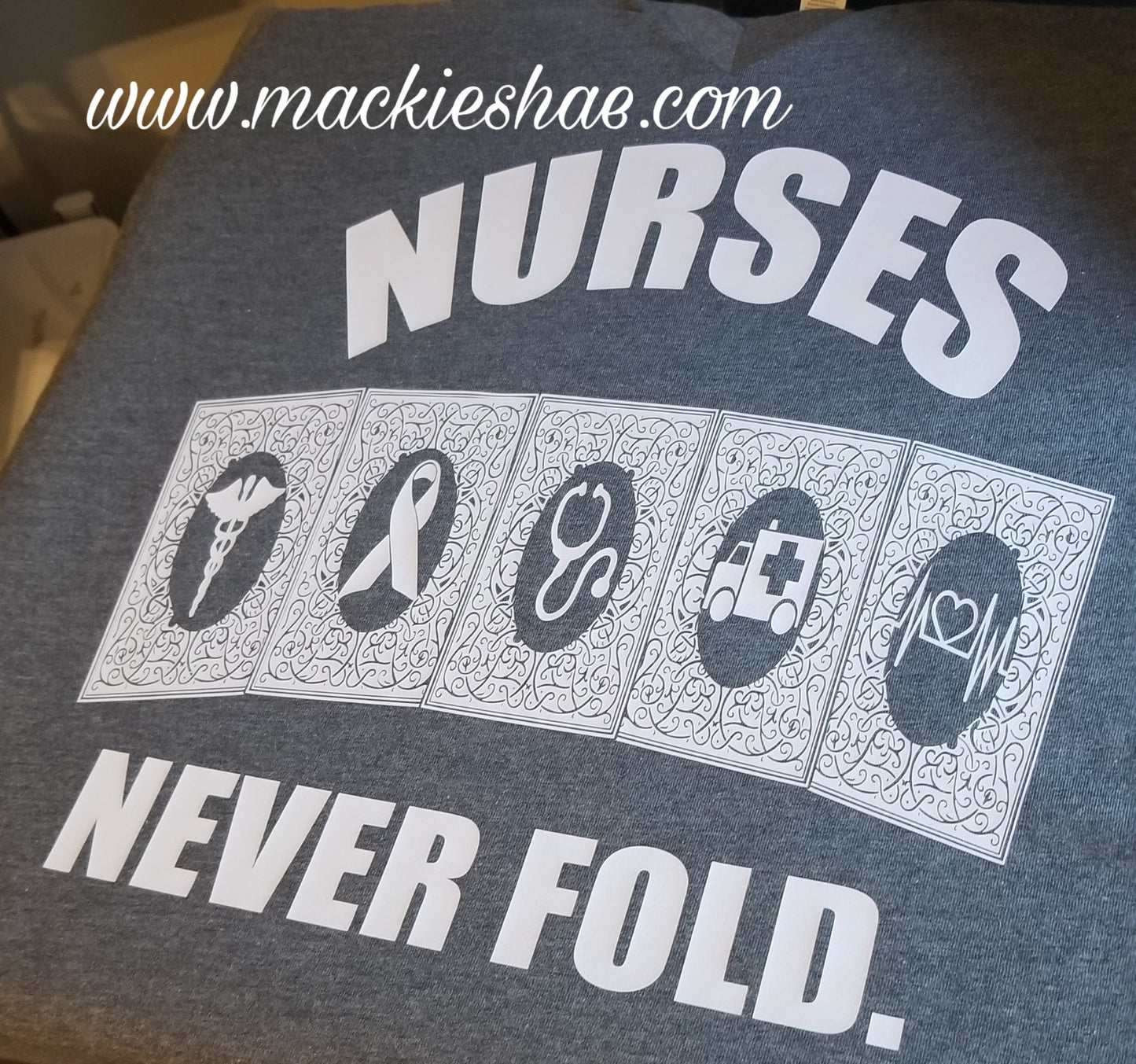 Nurses Never Fold Custom Shirt, Short Sleeve
