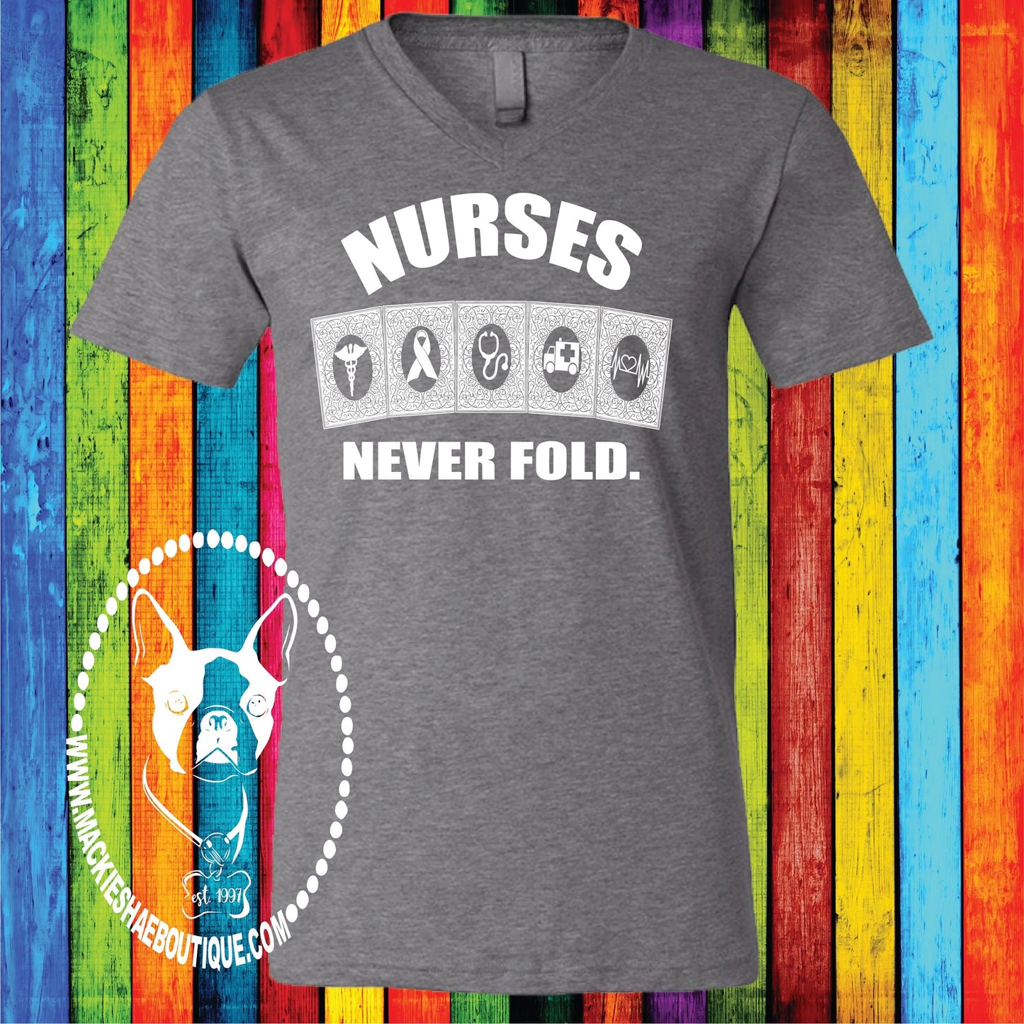 Nurses Never Fold Custom Shirt, Short Sleeve