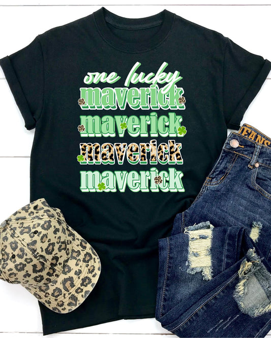 MSIS PTO-One Lucky Maverick Tee and Sweatshirt for Adult, Pick your size **Limited**
