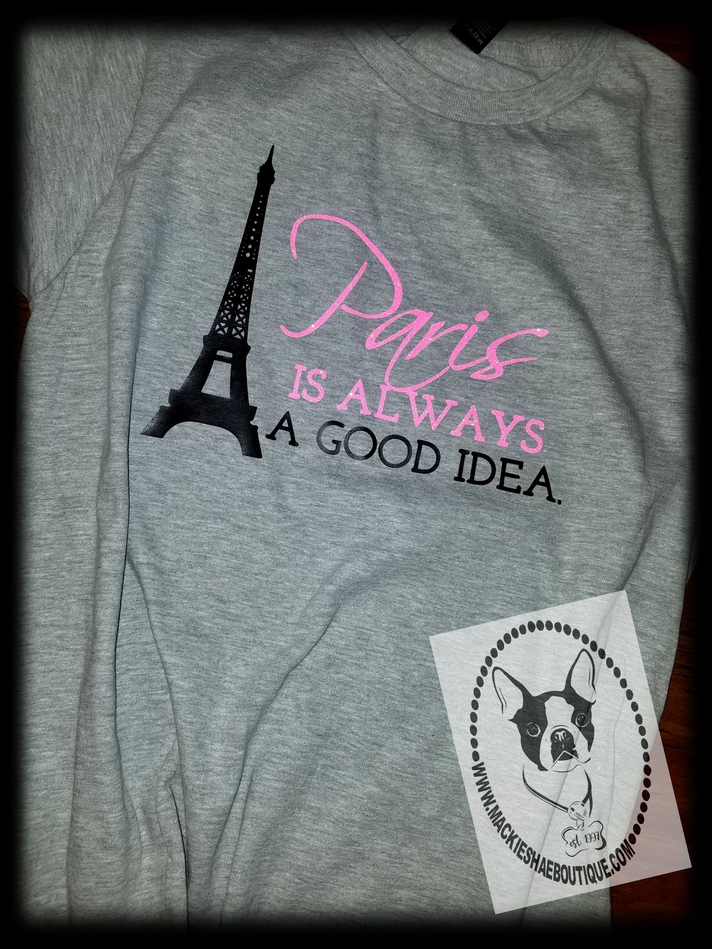 Paris is Always a Good Idea Custom Shirt for Kids, Short-Sleeve