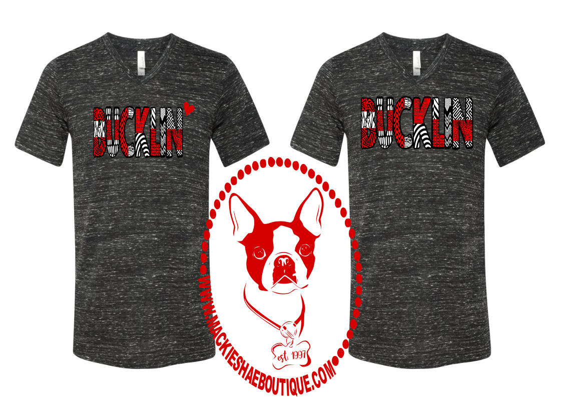 Bucklin Patterned Custom Shirt (with or without heart), Short-Sleeve