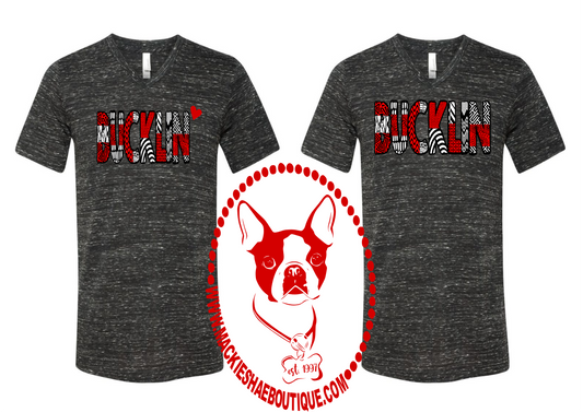 Bucklin Patterned Custom Shirt (with or without heart), Short-Sleeve