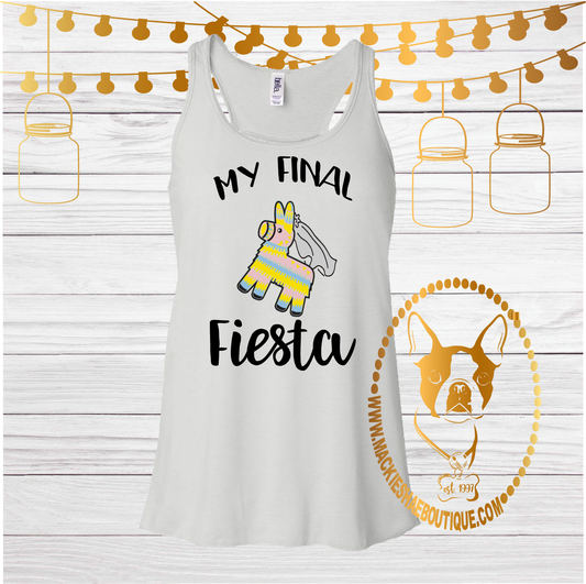 My Final Fiesta Bride Pinata Custom Shirt, Racerback Tank