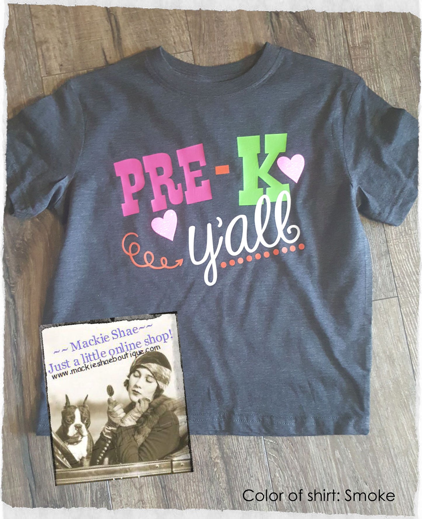Pre-K {Any Grade} Y'all Custom Shirt for Kids, Short Sleeve