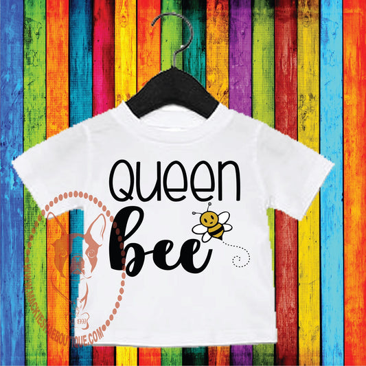 Queen Bee Custom Shirt for Kids, Short Sleeve