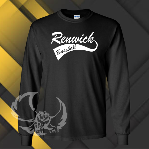 Renwick Baseball Long Sleeve Tee for Adults (2 Color Options)