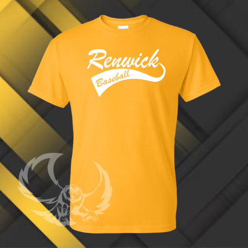 Renwick Baseball Gildan Tee for Youth and Adults (2 Color Options)