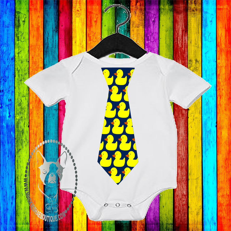 Rubber Duck Tie Custom for Kids, One Piece