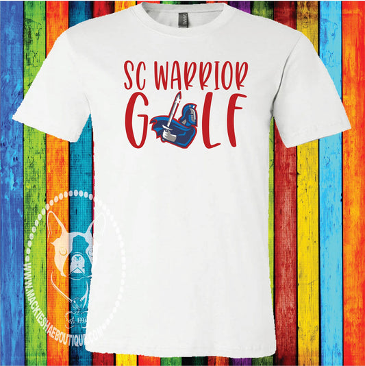 SC Warrior Golf Custom Shirt, Short Sleeve