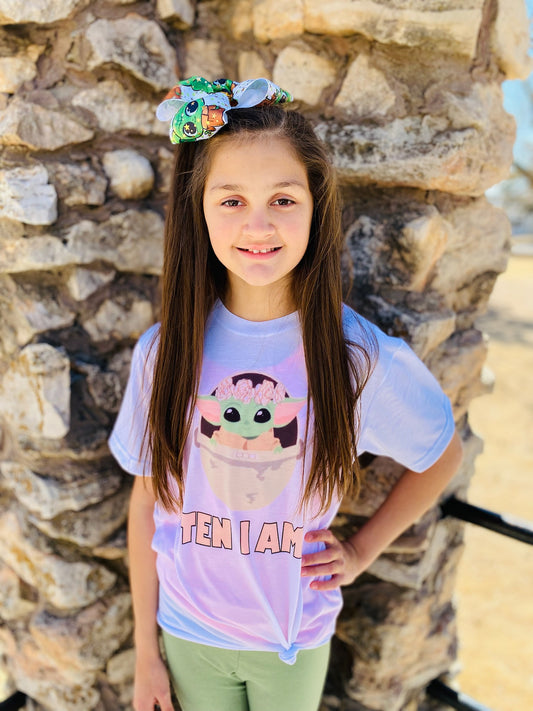 Yoda Birthday Custom Shirt for Kids, Short Sleeve (Get Any Number)