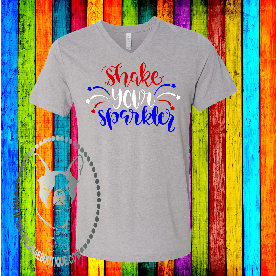 Shake Your Sparkler Custom Shirt, Soft Short Sleeve Tee for Adults