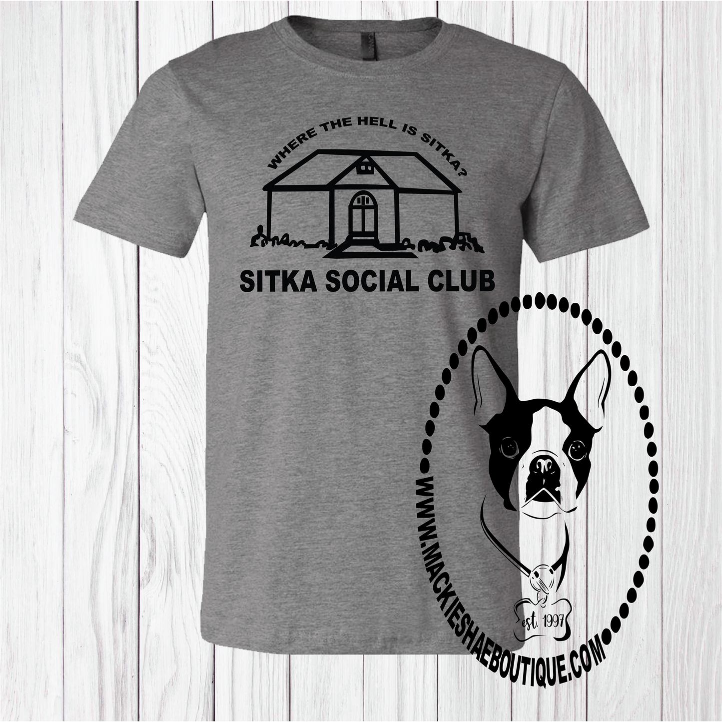 Where the Hell is Sitka? Custom Shirt, Short-Sleeve