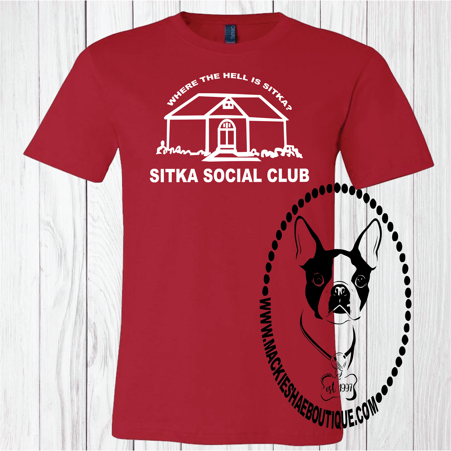 Where the Hell is Sitka? Custom Shirt, Short-Sleeve