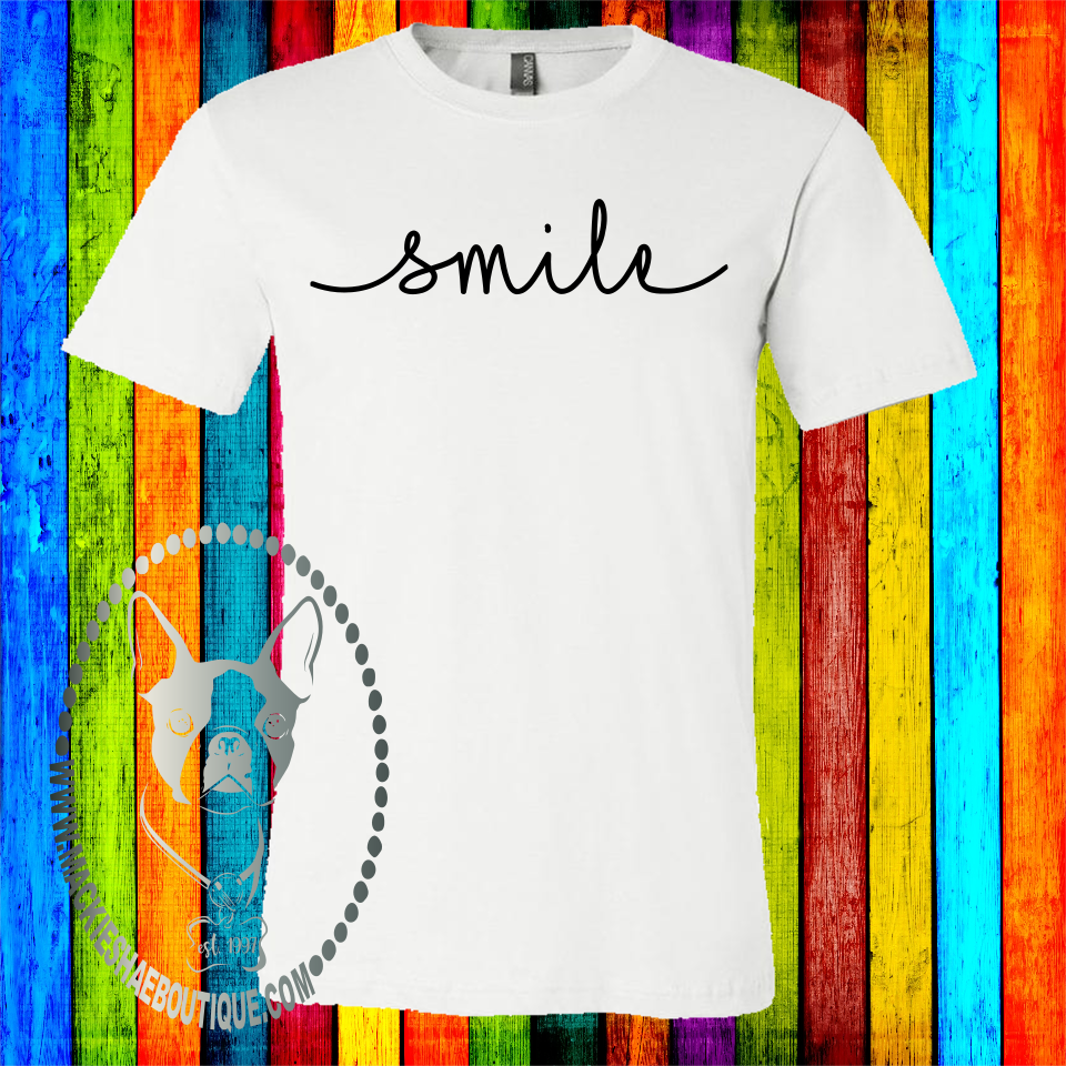 Smile Custom Shirt, Soft Short Sleeve