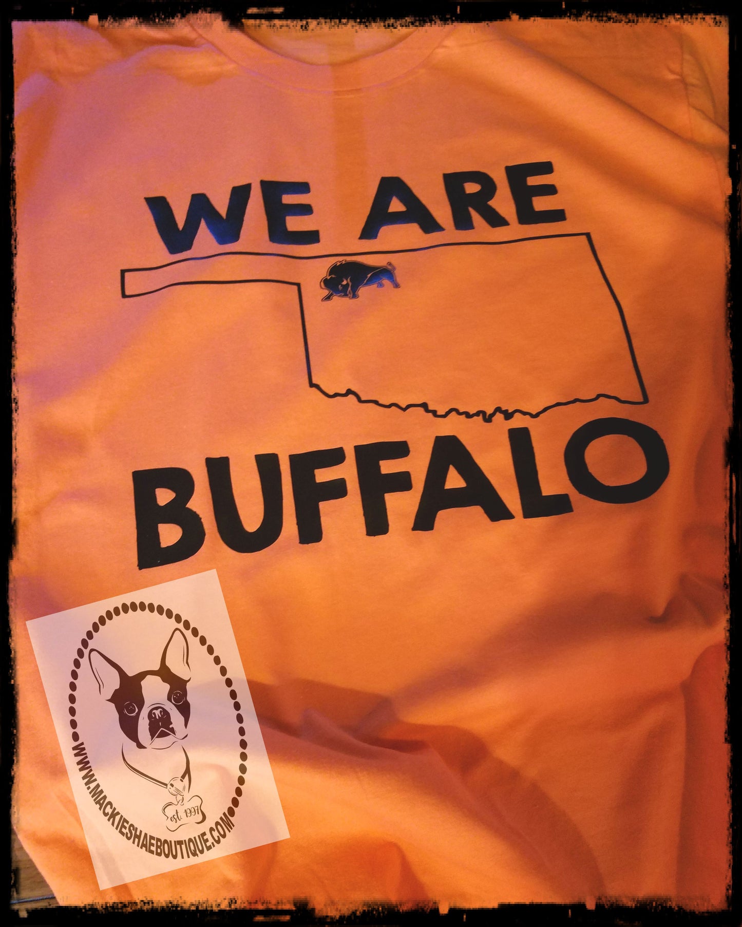 Oklahoma, We are BUFFALO (pick any State and Town) Custom Shirt, Short-Sleeve