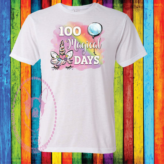 100 Magical Days Custom Shirt for Kids, Soft Short Sleeve