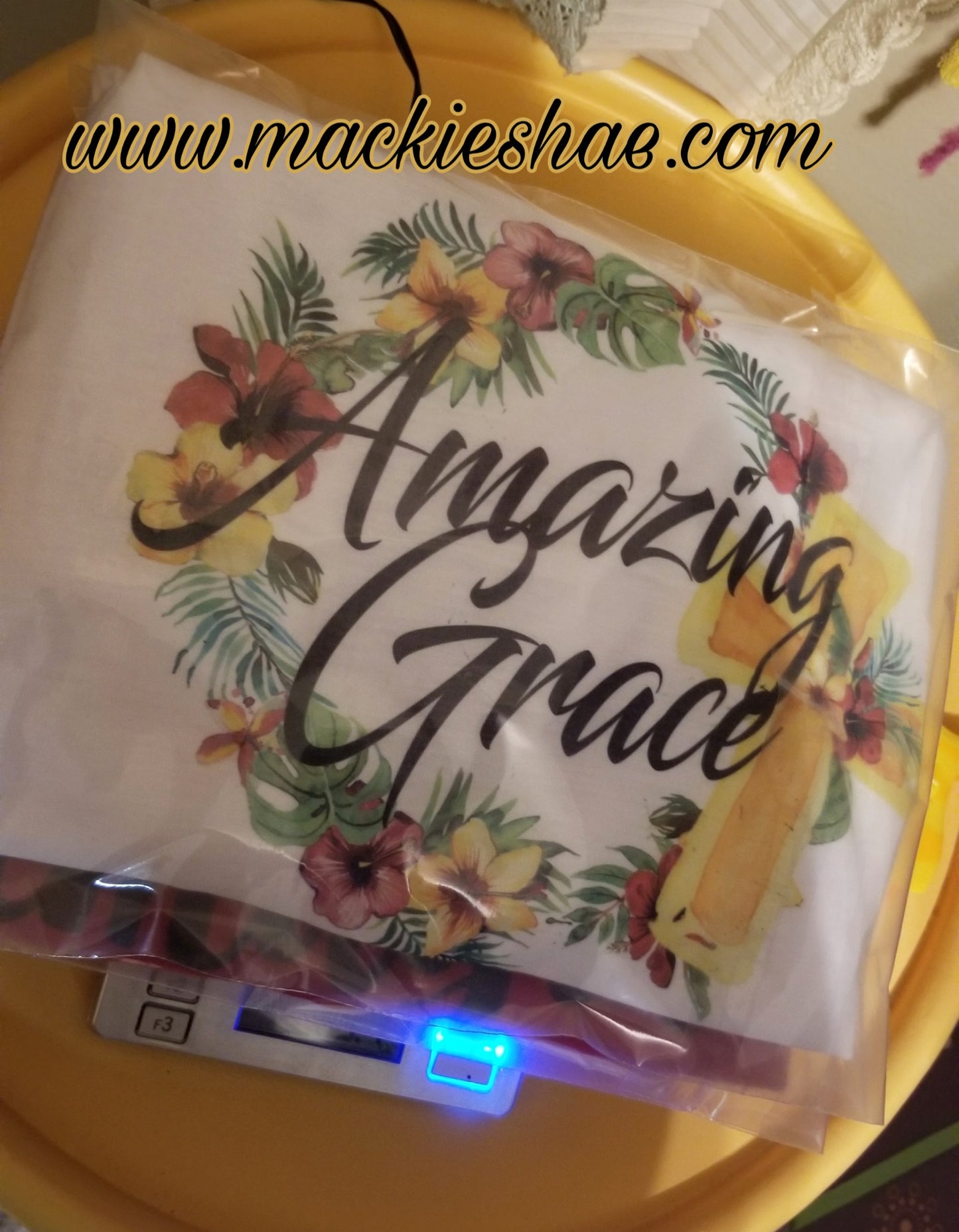 Amazing Grace Wreath Custom Shirt, Short Sleeve