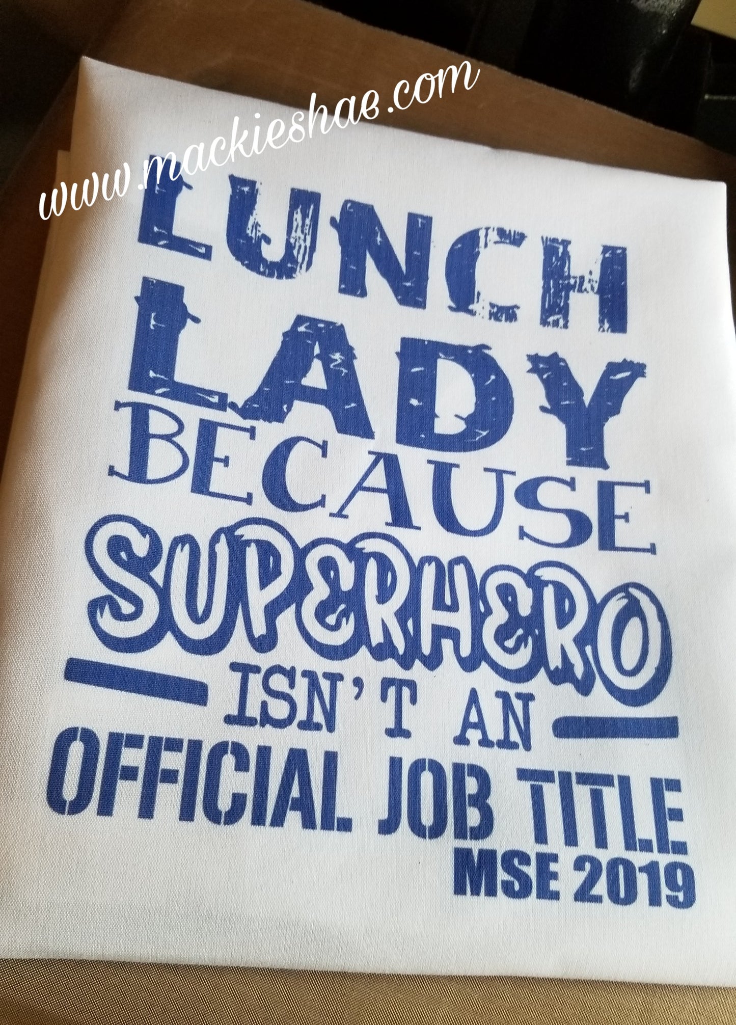 Lunch Lady Because Superhero Isn't An Official Title {Can be Personalized} Custom Apron