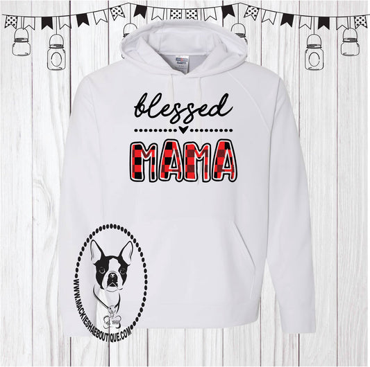 Bless Mama Custom Shirt, 100% Poly Hoodie