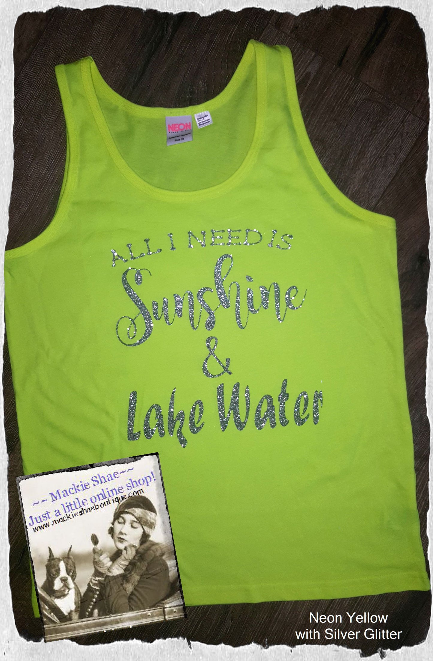 All I Need is Sunshine & Lake Water Custom Shirt for Kids, Tank