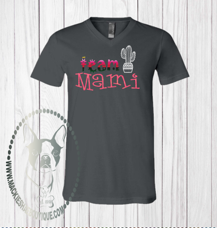 Team {____} Serape with Cactus or Sombrero Custom Shirt, Soft Short Sleeve