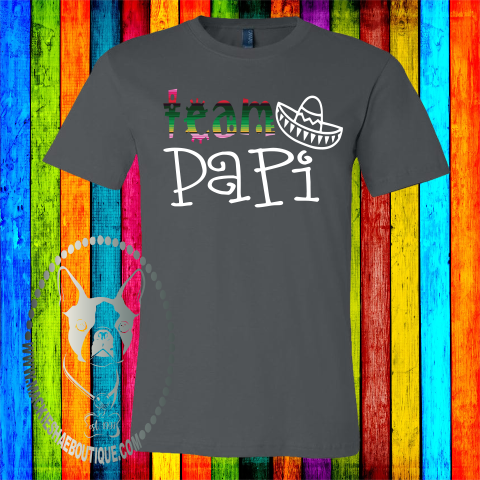 Team {____} Serape with Cactus or Sombrero Custom Shirt, Soft Short Sleeve