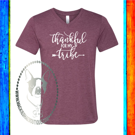 Thankful for My Tribe Custom Shirt, Soft Short Sleeve