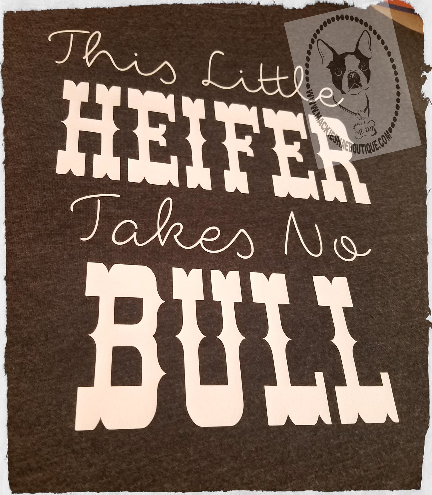 This Little Heifer Takes No Bull Custom Shirt for Kids, Short-Sleeve