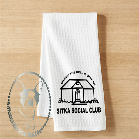 Where the Hell is Sitka? Custom Kitchen Towel