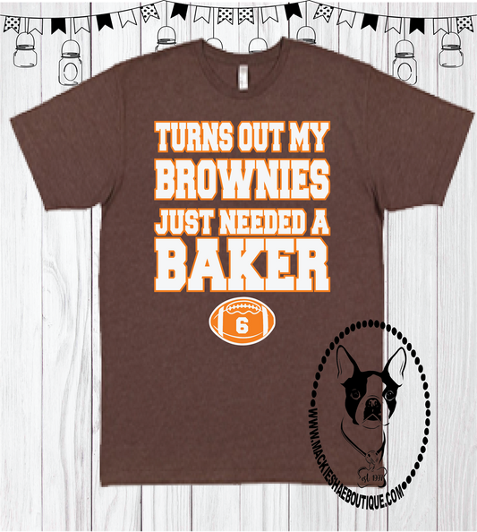 Turns Out My Brownies Just Needed A Baker Custom Shirt for Kids, Short Sleeve