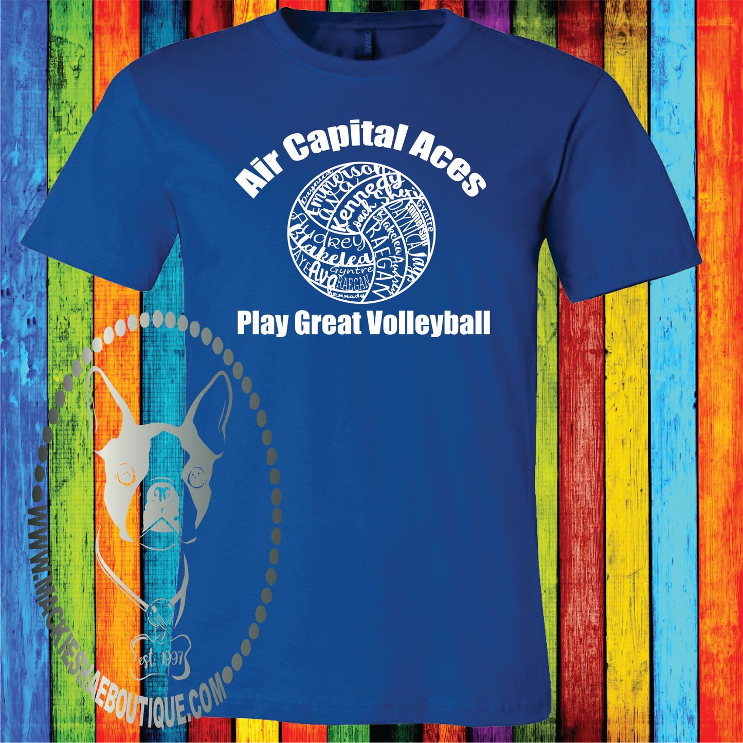 Volleyball Team Personalized Word Cluster Custom Shirt, Soft Short Sleeve (Get Any Sport)