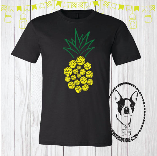 Volleyball Pineapple Custom Shirt, Short Sleeve