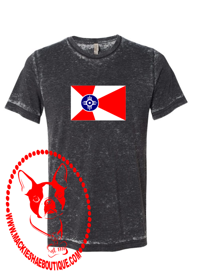 Wichita Flag Custom Shirt, Short Sleeve