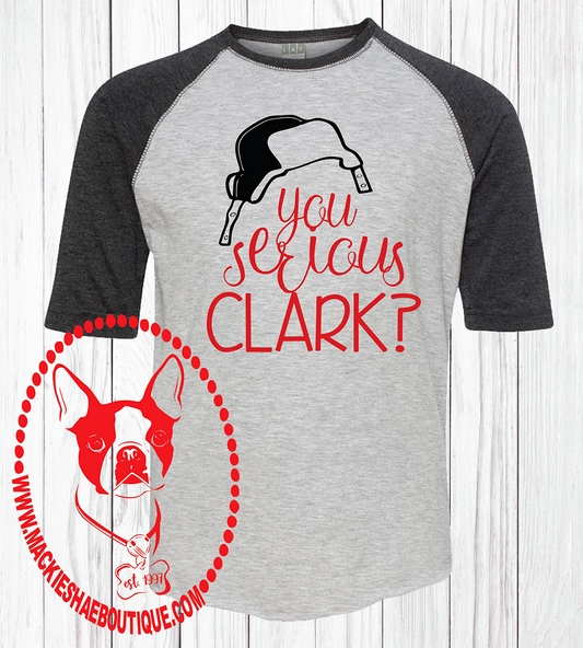 You Serious Clark? Custom Shirt for Kids, Soft 3/4 Sleeve Tee