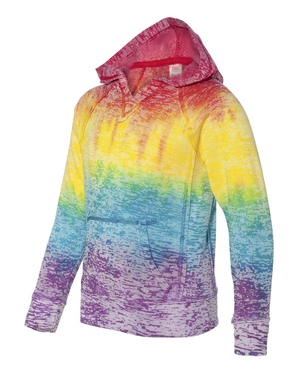 Girl's Rainbow Striped Hoodie