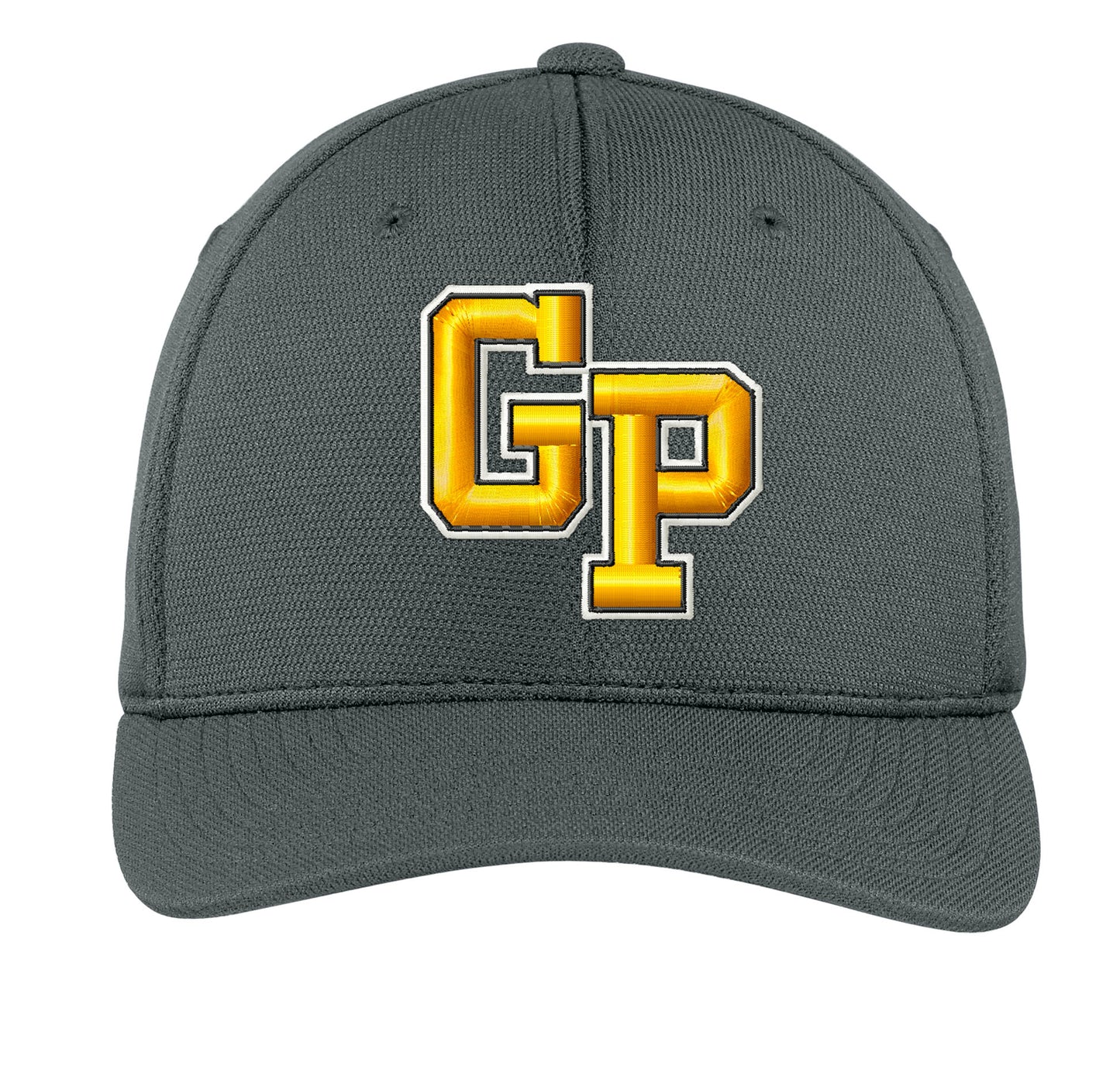 Garden Plain Hat,  Flexfit Cool & Dry Polymesh Hat, 2 Sizes Fitted (4 Color Options, 2 Design Options)