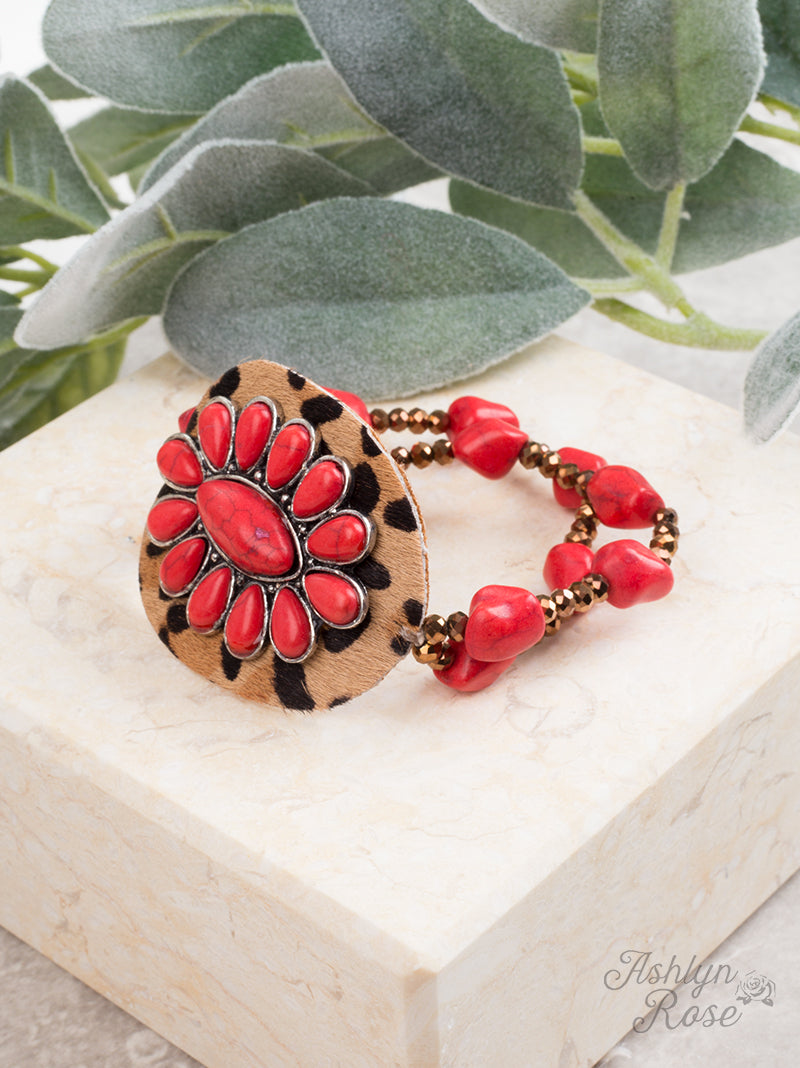 Set in Stone Leopard Bracelet, 3 Colors Available