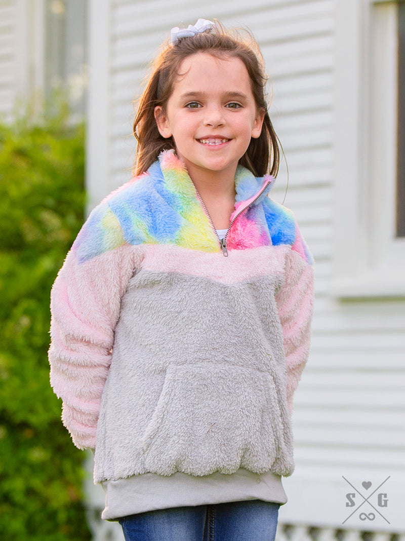 Girls' Colorful Pullover