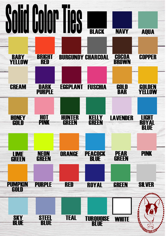 Men's Solid Tie 3.5" (Multiple Colors)