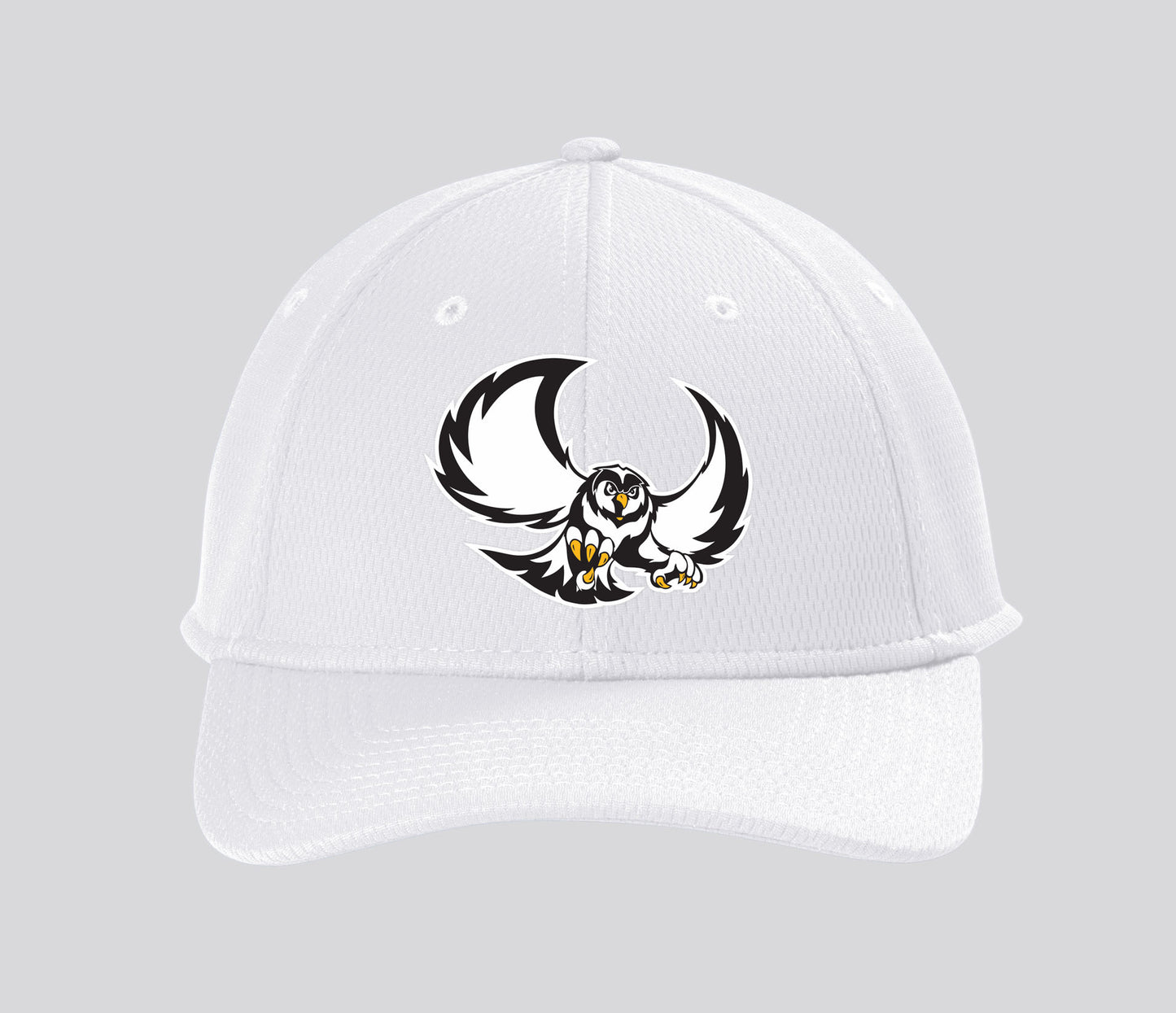 Garden Plain Hat,  Polyester Vertical Faux Mesh-Like Fabric Hat (structured, mid-profile) Hook and Loop Closure (3 Color Options, 2 Design Options)